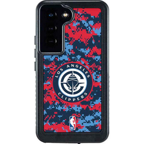 NBA LA Clippers Digi Camo Galaxy S24 Waterproof Case
